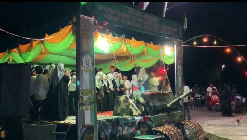 Anak-Anak Gampong Cot Saat Mengikuti Serangkaian Kegiatan MTQ. [Dok : Bas]
