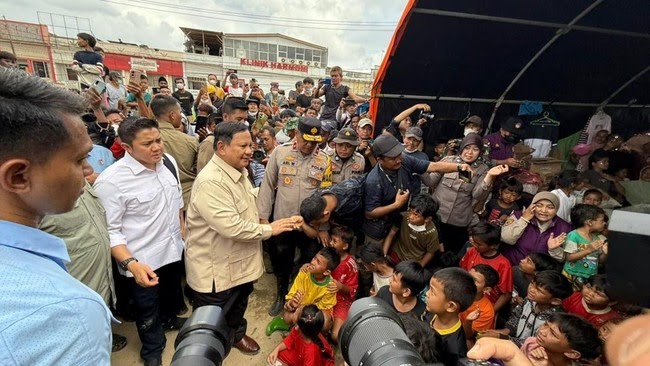 Foto: Presiden Prabowo Subianto di Aceh Tamiang